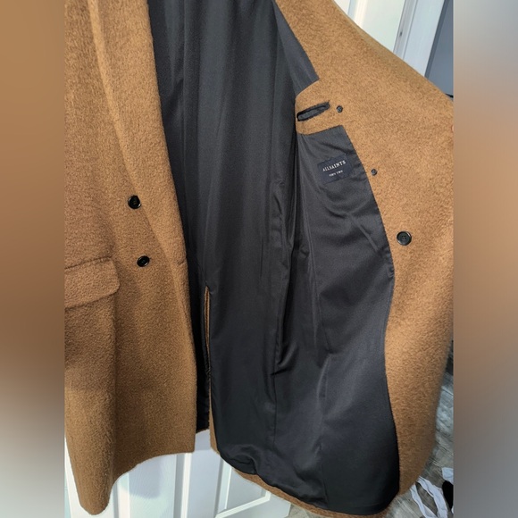Allsaints Campo Wool Coat - Size 42/ XL - Picture 6 of 8